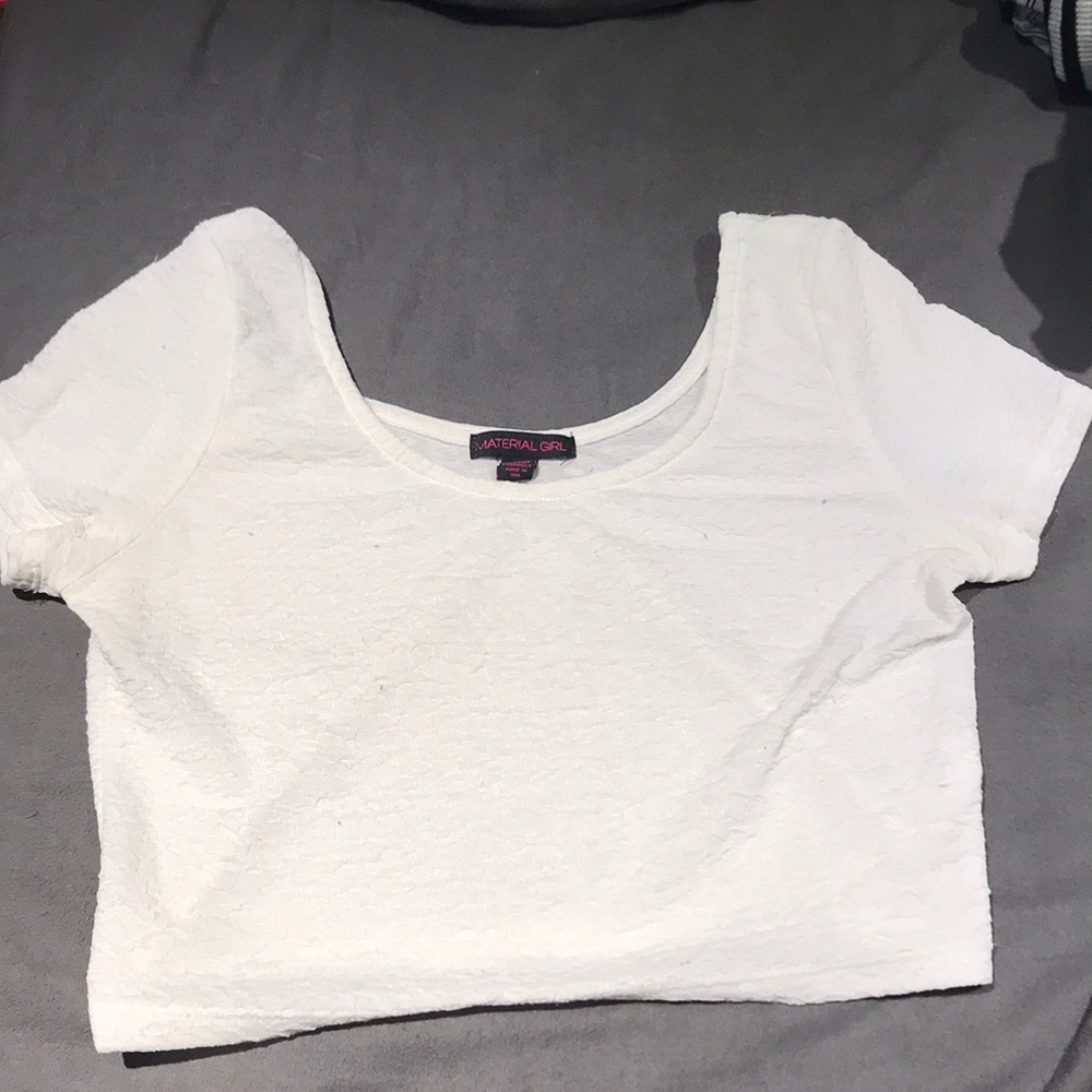 Material Girl White Crop top